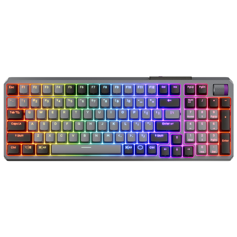 Cooler Master MK770 Hybrid Wireless Keyboard - Space Grey with Kailh Box V2 Red Switch (MK-770-GKKR1-US)