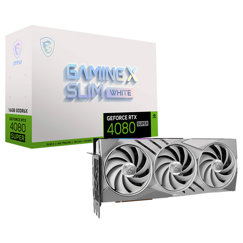 MSI GeForce RTX 4080 Super Gaming X Slim White 16G Graphics Card