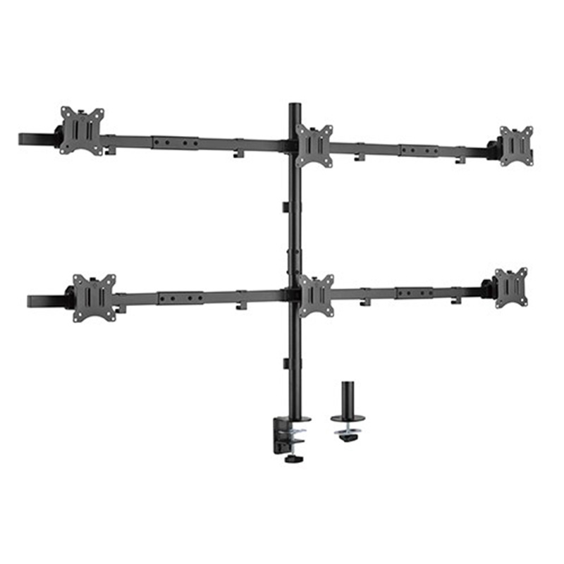 Brateck Six-Screen Pole Mount for 17in to 32in Monitors