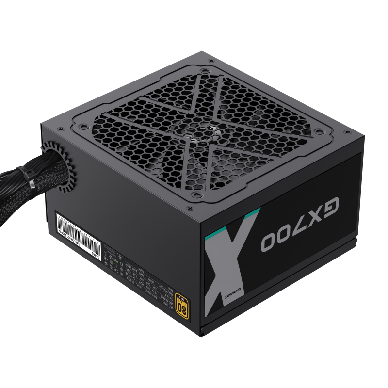 GameMax 700W 80+ Gold Wired Black ATX Power supply - GX700 black