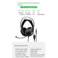 Green-Shark-s-New-Esports-Headphones-7-1-Noise-Reduction-Game-USB-with-Cable-Earphones-9