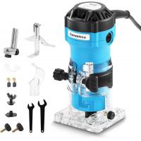 Genmitsu 1HP 65mm Diameter Palm Trimmer Router, 30000 RPMCompact Router Wood Tool With Fixed Base, with 1/4“ Collet, Perfect for CNC Woodworking & DIY