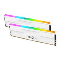 Silicon Power XPOWER Zenith RGB 64GB(32GBx2) CL30,1.35V UDIMM 6000MHz DDR5 RAM - White, SP064GXLWU60AFDH