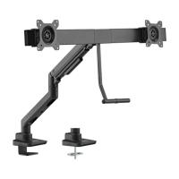 Brateck Desk-Mounted Gas Spring Dual Monitor Arm for 17in to 32in Monitors (LDT69-C022)