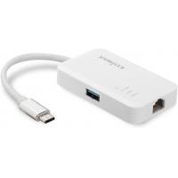 USB-C to 3-Port USB 3.0 Gigabit Ethernet Hub EU-4308