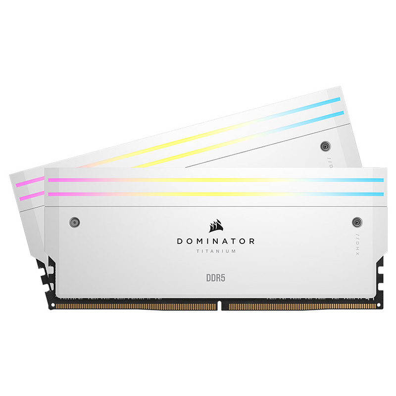 Corsair Dominator Titanium RGB 48GB (2x24GB) CL36 7200MHz DDR5 RAM - White (CMP48GX5M2X7200C36W)