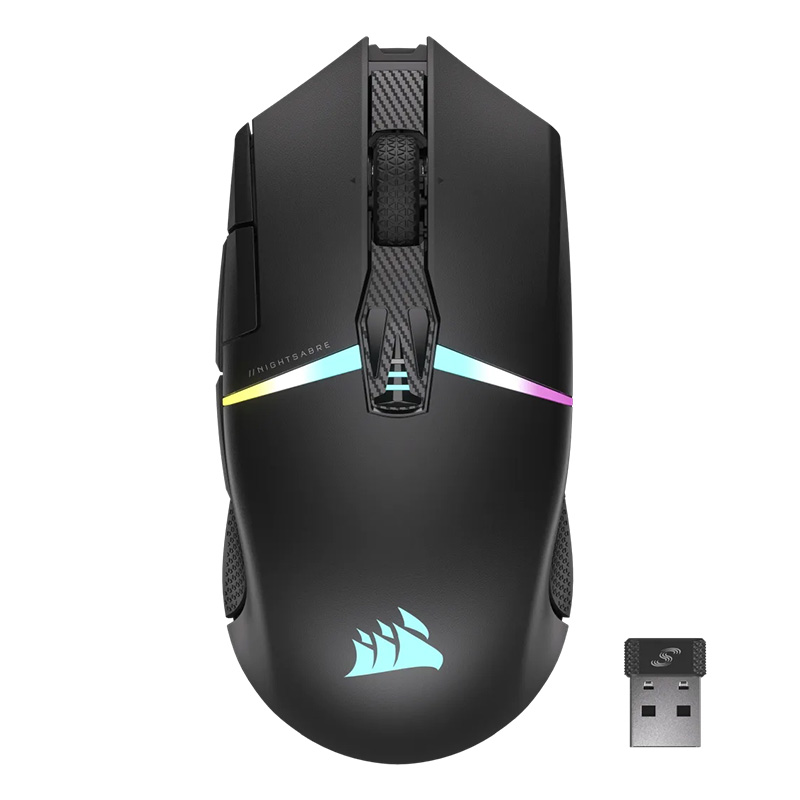 Corsair NightSabre RGB Wireless Gaming Mouse - Black (CH-931B011-AP)