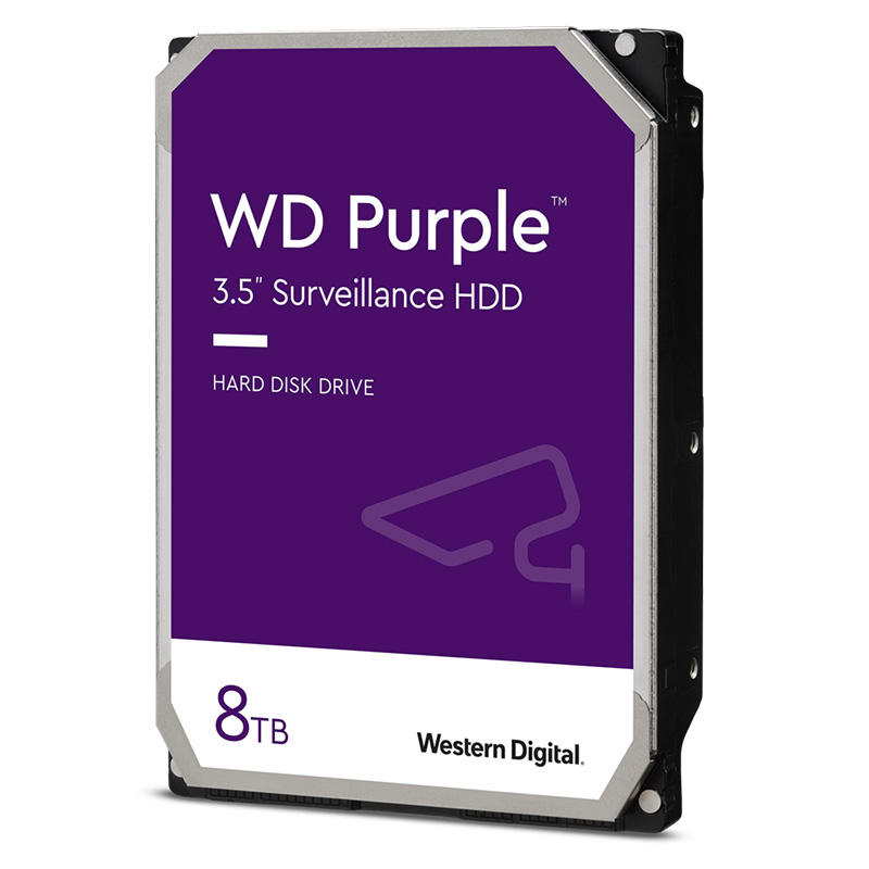Western Digital Purple 8TB 5640RPM 3.5in SATA Surveillance Hard Drive (WD85PURZ)