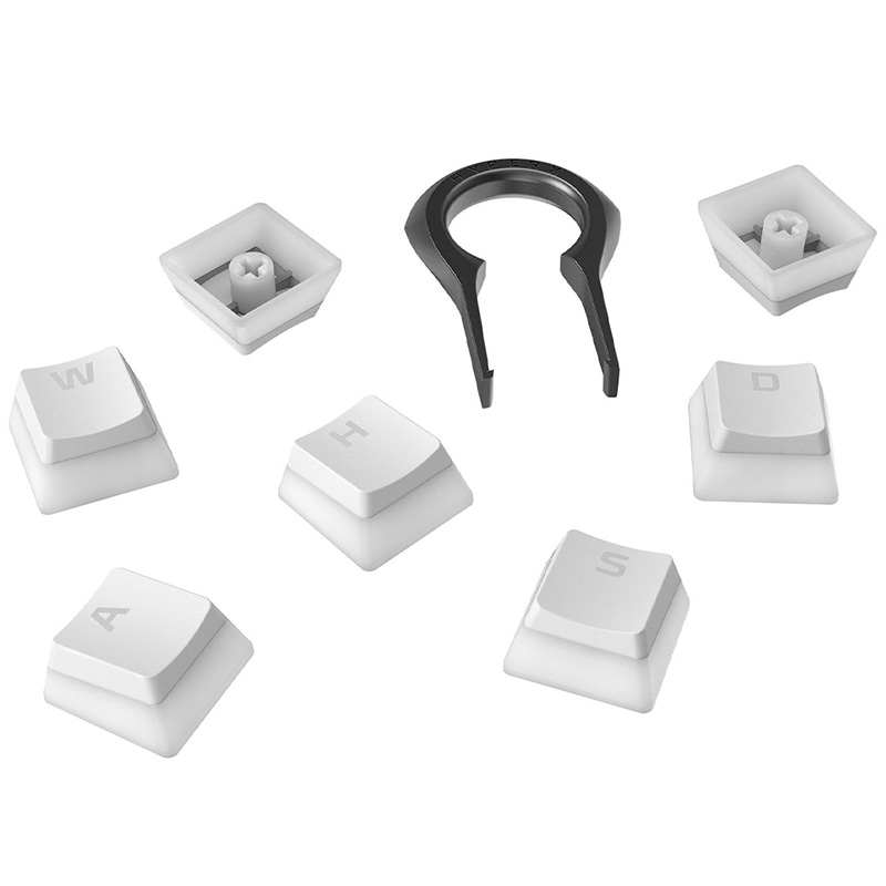 HyperX Double Shot PBT 104-Key Translucent Pudding Keycap Set White