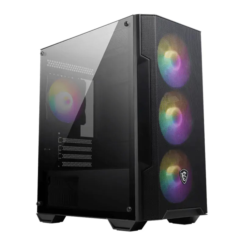MSI MAG Forge M100A mATX Case with 600W Power Supply - With Power Cable (MAG FORGE M100A D60 with Power Cable)