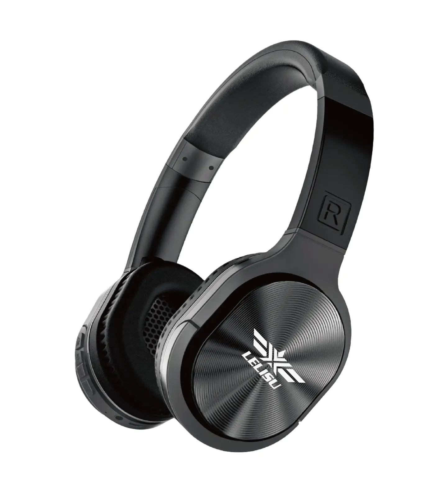 LS-202 Wireless Bluetooth Headphone With Microphone On-Ear Headset Stereo  Sound Earphones Sports Gaming Headphones BLACK