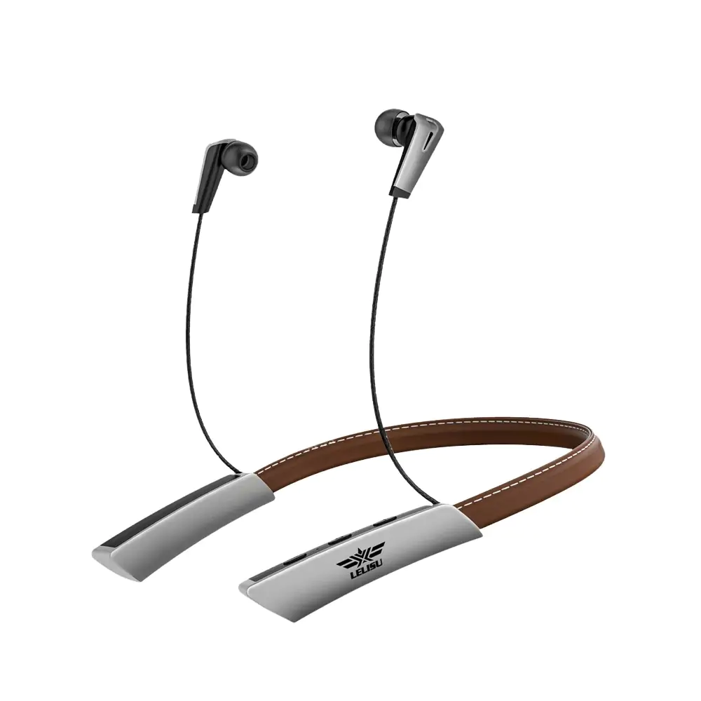 2 Ls- models.wap.au LS-23 Bluetooth Earphones Wireless Headphones Magnetic Sport Neckband  Neck-hanging TWS Earbuds Wireless Blutooth Headset with Mic BROWN - msy.com. au