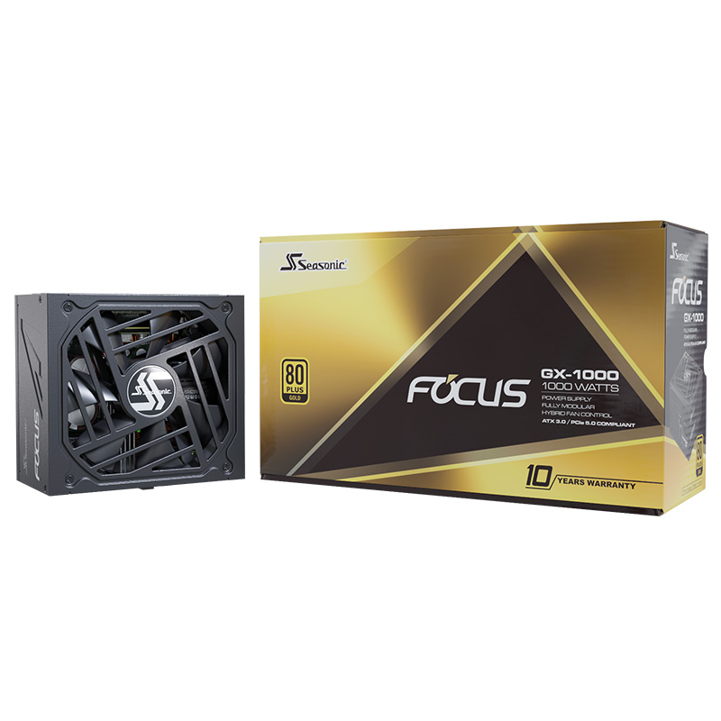 Seasonic 1000W Focus GX-1000 80+ Gold Power Supply (SSR-1000FX3)