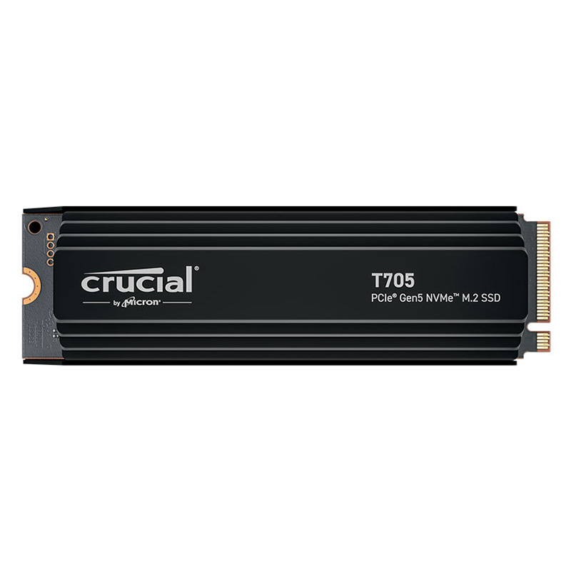 Crucial T705 4TB CT4000T705SSD5 PCIe 5.0 2280 M.2 NVMe SSD - with Heatsink