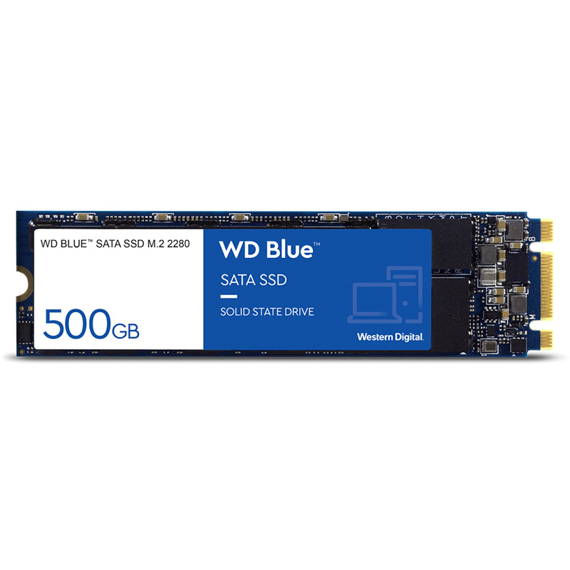 Western Digital 500GB Blue M.2 2280 SATA SSD (WDS500G2B0B)