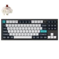 Keychron Q3 Max 80% TKL Full Assembled Knob RGB Hot-Swap Gateron Wireless QMK Custom Keyboard Brown Switch Black (KBKCQ3MM3)