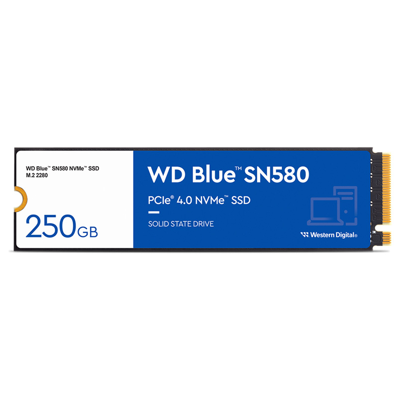 Western Digital Blue 250GB SN580 M.2 NVMe SSD (WDS250G3B0E)