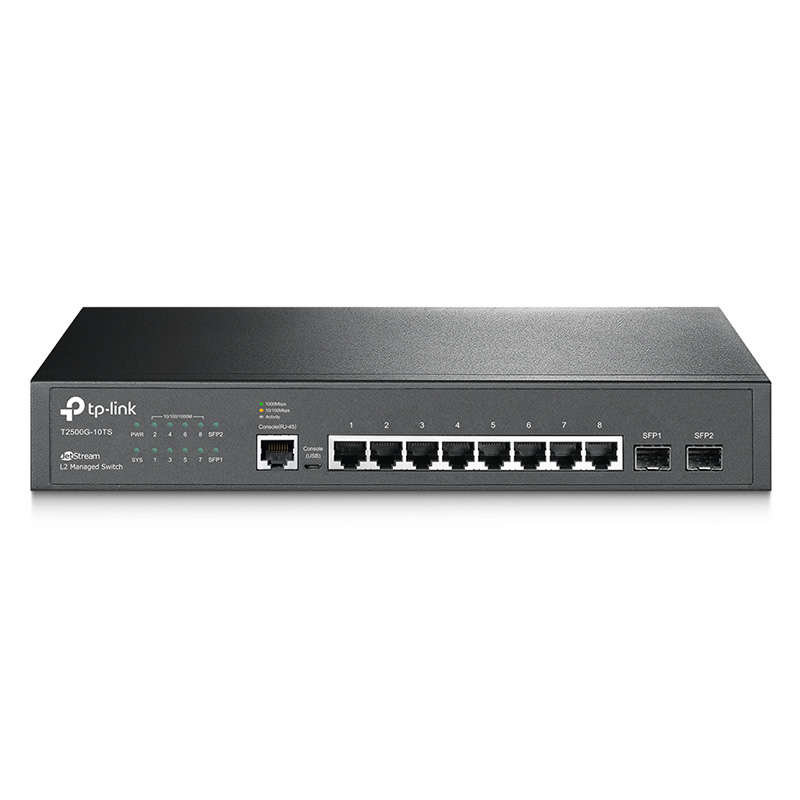 TP-Link JetStream 8 Port Gigabit L2 Lite Managed Switch - (T2500G-10TS)