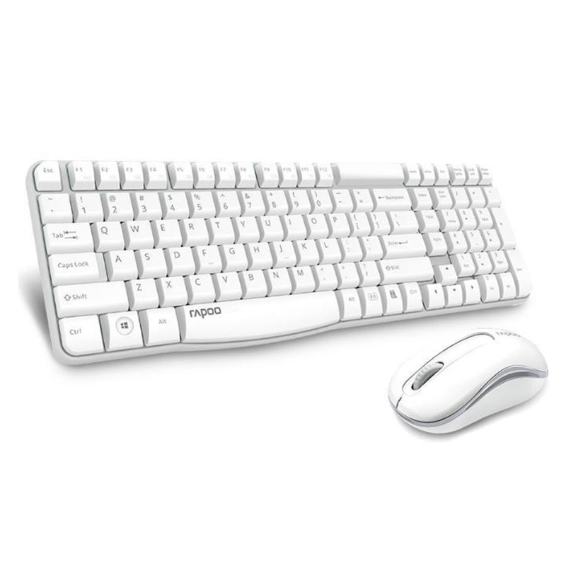 Rapoo X1800S 2.4GHz Wireless Optical Keyboard Mouse Combo - White (KBRP ...