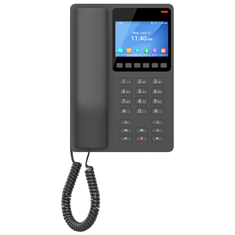Grandstream Desktop Hotel Phone 3.5in Color LCD PoE - Black (GHP631)