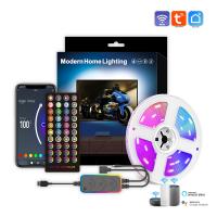 LED-Lighting-Sunwhale-RGB-Graffiti-WiFi-Atmosphere-Light-USB-TV-Background-LED-Color-changing-Atmosphere-Light-with-40-Buttons-3M-54-Lights-black-2