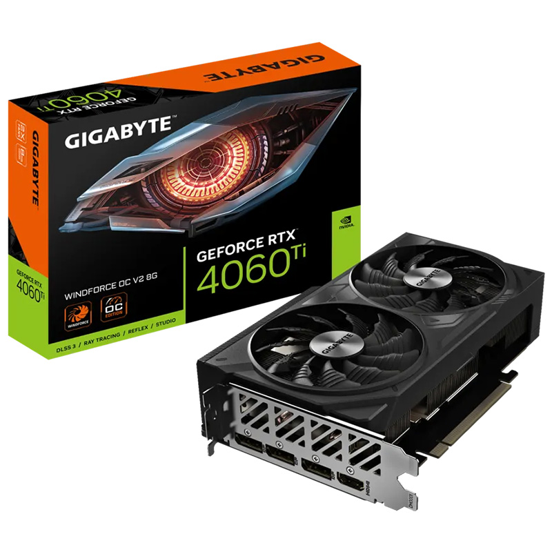 Gigabyte GeForce RTX 4060 Ti Windforce OC V2 8G Graphics Card (GV ...