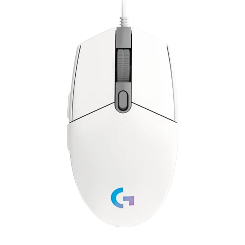 Logitech G203 Lightsync RGB Gaming Mouse - White (910-005791)