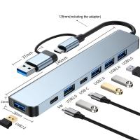 USB-Hubs-SEEDREAM-7-in-1-Multi-Functional-Hub-Adapter-with-135mm-USB-Extended-USB-3-0-Ports-USB-Splitter-for-Keyboard-Mouse-Flash-Drives-etc-5