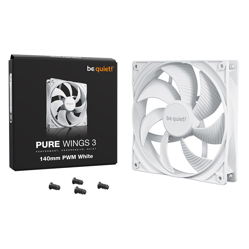 be quiet! Pure Wings 3 140mm PWM Fan - White (BL112)