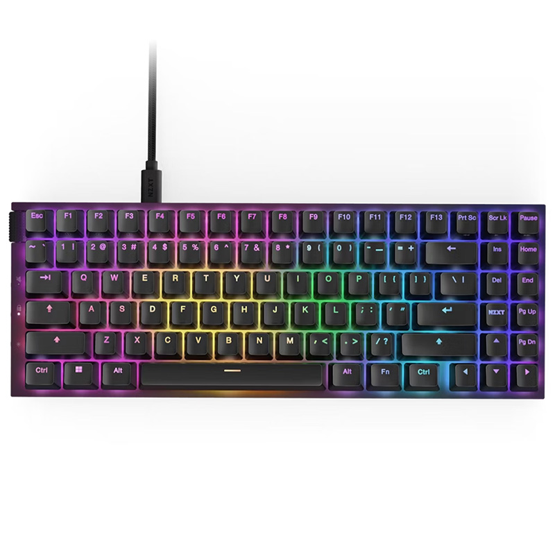 NZXT Function 2 MiniTKL Compact Tenkeyless Optical Gaming Keyboard - Black (KB-002NB-US)