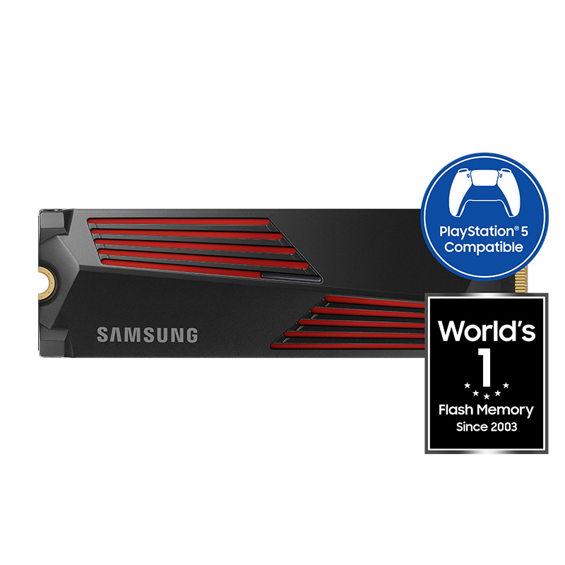 Samsung 990 Pro 1TB PCIe Gen4 M.2 2280 NVMe SSD with Heatsink (MZ