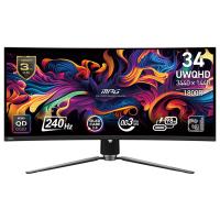 MSI MPG 34.18in UWQHD QD-OLED 240Hz Curved Adaptive Sync Gaming Monitor (MPG 341CQPX QD-OLED)