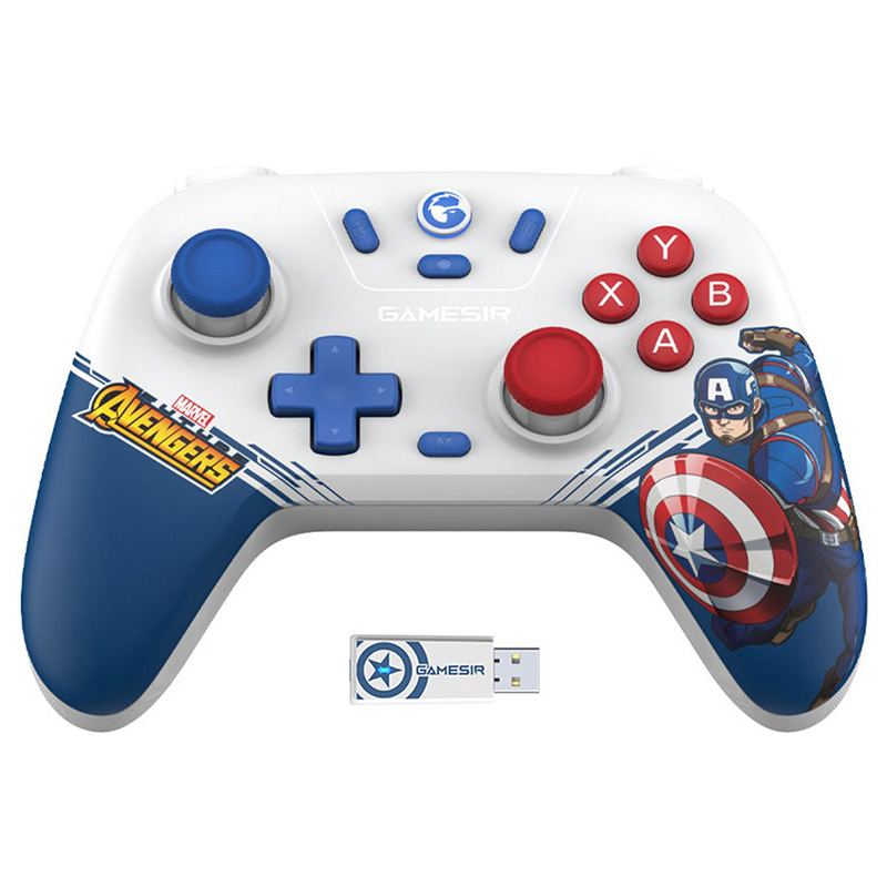 GameSir T4 Nova Lite Multi-Platform Gaming Controller - Marvel's Captain America Limited Edition (GameSir-T4n Lite CA)