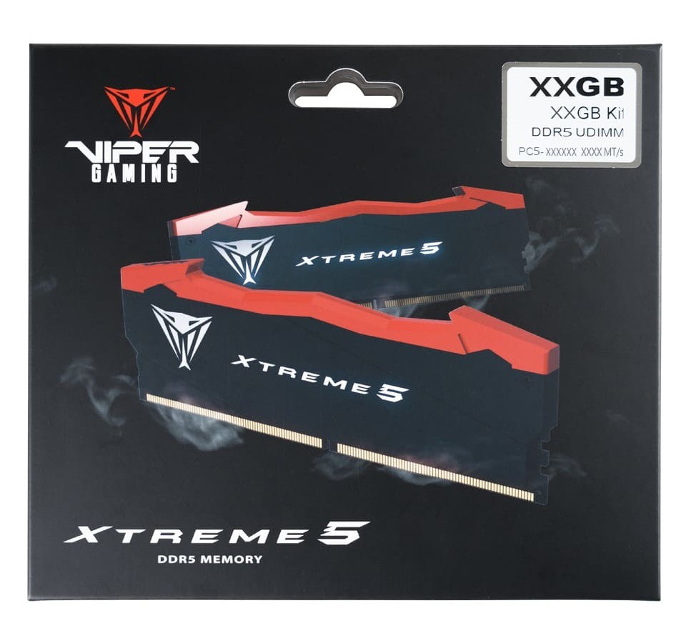 PATRIOT (VIPER GAMING) XTREME 5 32GB DDR5 8200MT/s CL38 UDIMM RAM [16GBx2 - Kit] - PVX532G82C38K