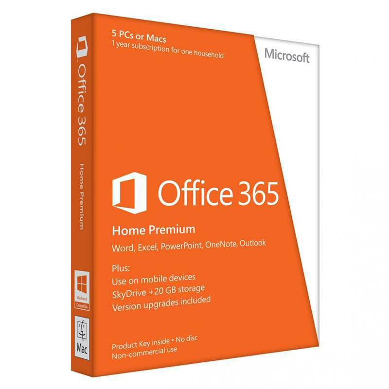 Microsoft Office 365 Home 1 Year Subscription Digital Download ESD - 5 Devices (6GQ-00093)