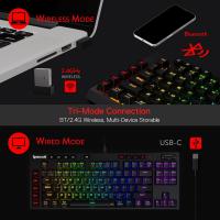 Keyboards-Redragon-K596-PRO-RGB-Mechanical-5-0-BT-2-4-Ghz-Wired-87-Keys-TKL-Wrist-Rest-Gaming-Keyboard-Red-Switches-4