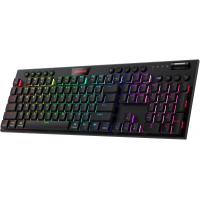 Redragon K618 PRO 3-Mode Wireless RGB BT/2.4Ghz/Wired Low Profile Mechanical Gaming Keyboard,Tactile Brown Switch