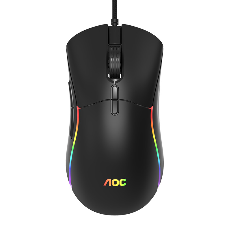 AOC GM310 RGB Wired Optical Gaming Mouse - Black (GM310)