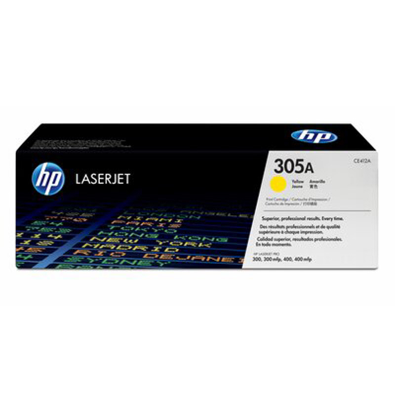 HP CE412A 305A Yellow Toner Cartridge (for HP CLJ451DN)