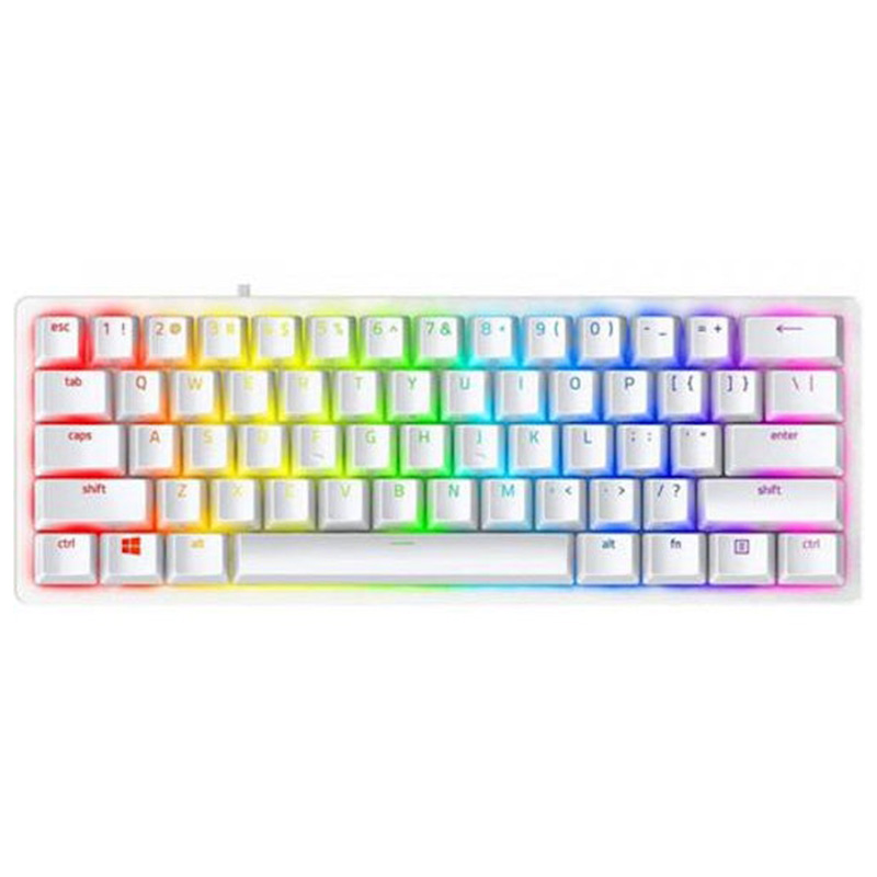 Razer Huntsman V3 Pro Mini 60% Analog Optical Esports Keyboard - White Edition US Layout (RZ03-04991700-R3M1)