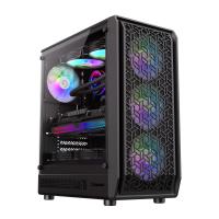 Gamemax ATX Computer case 6x ARGB fan black