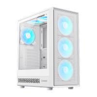 Gamemax ATX Computer case 6x ARGB fan wh