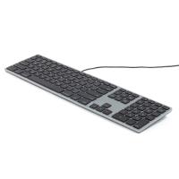 Matias Wired Aluminium RGB Backlit Keyboard for Mac - Space Grey (FK318LB)