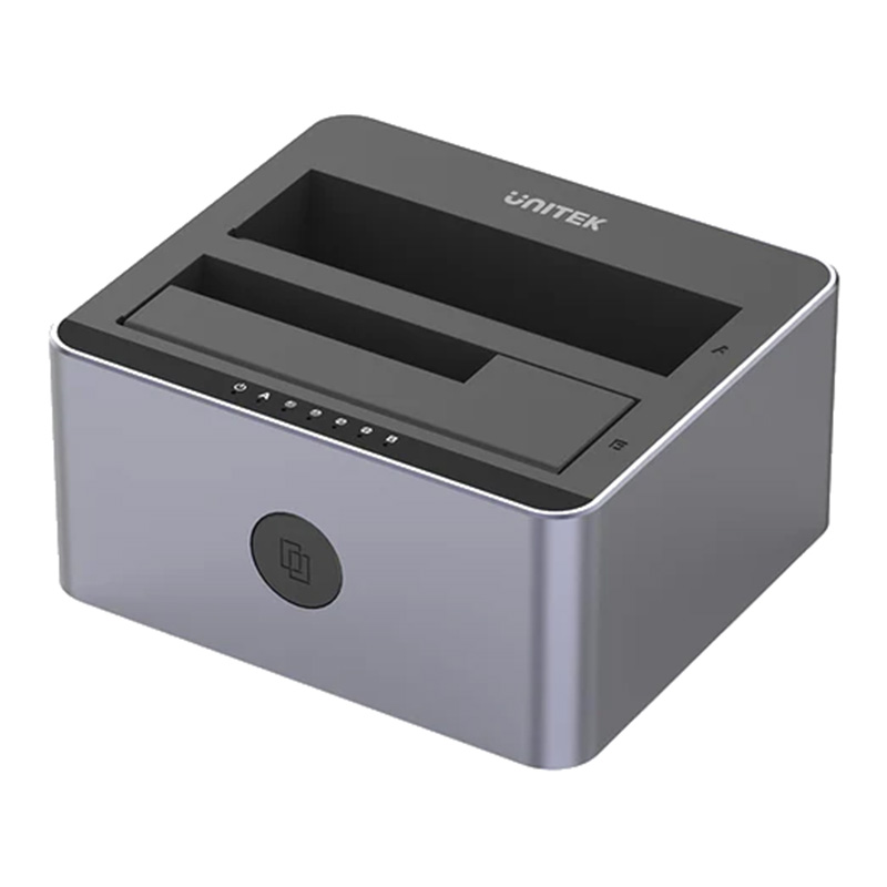 Unitek Dual-Bay 5Gbps SATA Docking Station - Space Grey (UTY3026GY01AU)