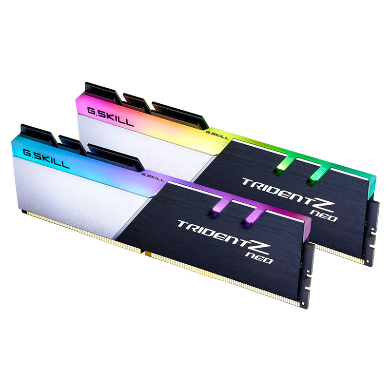 G.Skill 32GB (2x16GB) F4-3200C16D-32GTZN Trident Z Neo AMD RGB 3200MHz CL16 DDR4 RAM