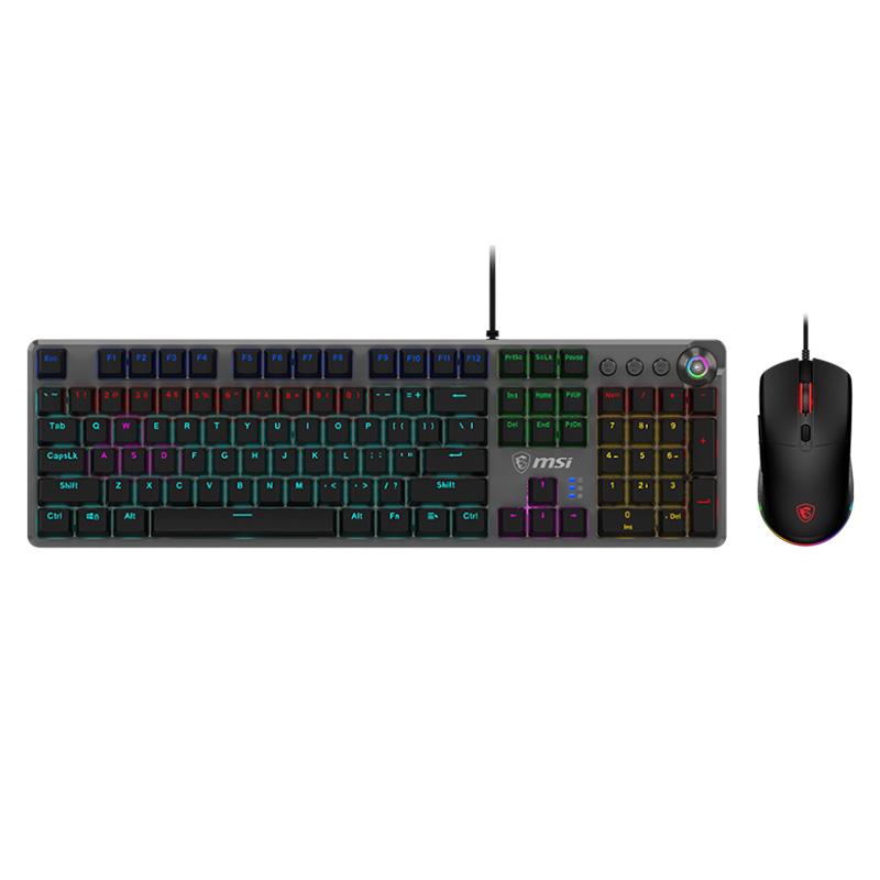 MSI Forge GK310 Wired Linear Mechanical Keyboard and Mouse Combo with Red Switches (FORGE GK310 COMBO)