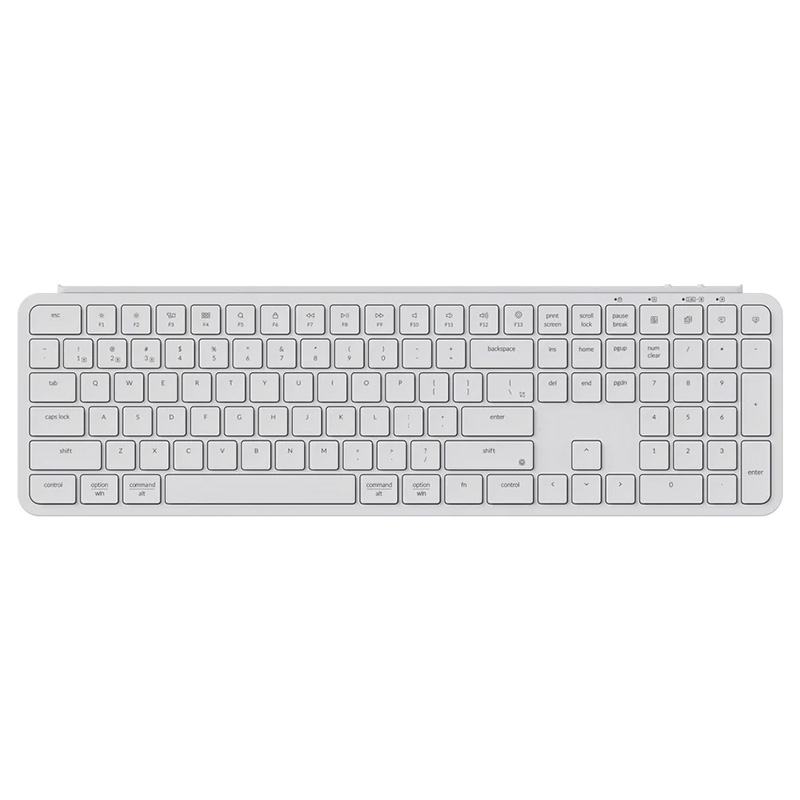 Keychron B6 Pro Ultra-Slim Wireless Keyboard - Ivory White (KBKCB6PK8)