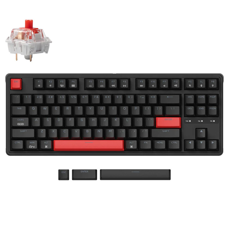 Keychron C3 Pro QMK/VIA RGB Wired Mechanical Keyboard - Red Switch (KBKCC3PH1)