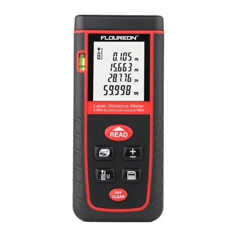 Partlist Laser Distance Meter with Level Bubble 0.05-60M