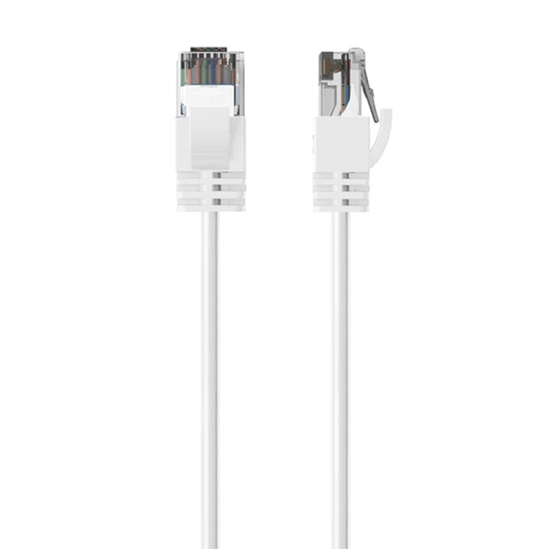 Cruxtec Ultra-Thin CAT6A U/UTP Ethernet Cable 0.3m - White (RF6A-003-WH)